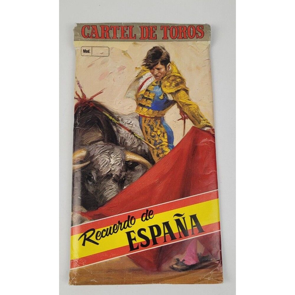 Cartel de Toros Recuerdo De Espana Bullfight Poster 1970 Camino El Viti 21 X 39